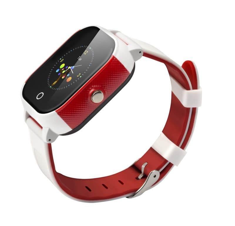 Детские часы с GPS трекером Wonlex GW700S Водонепроницаемые (Красно-белый) - фото 2 - id-p87879881