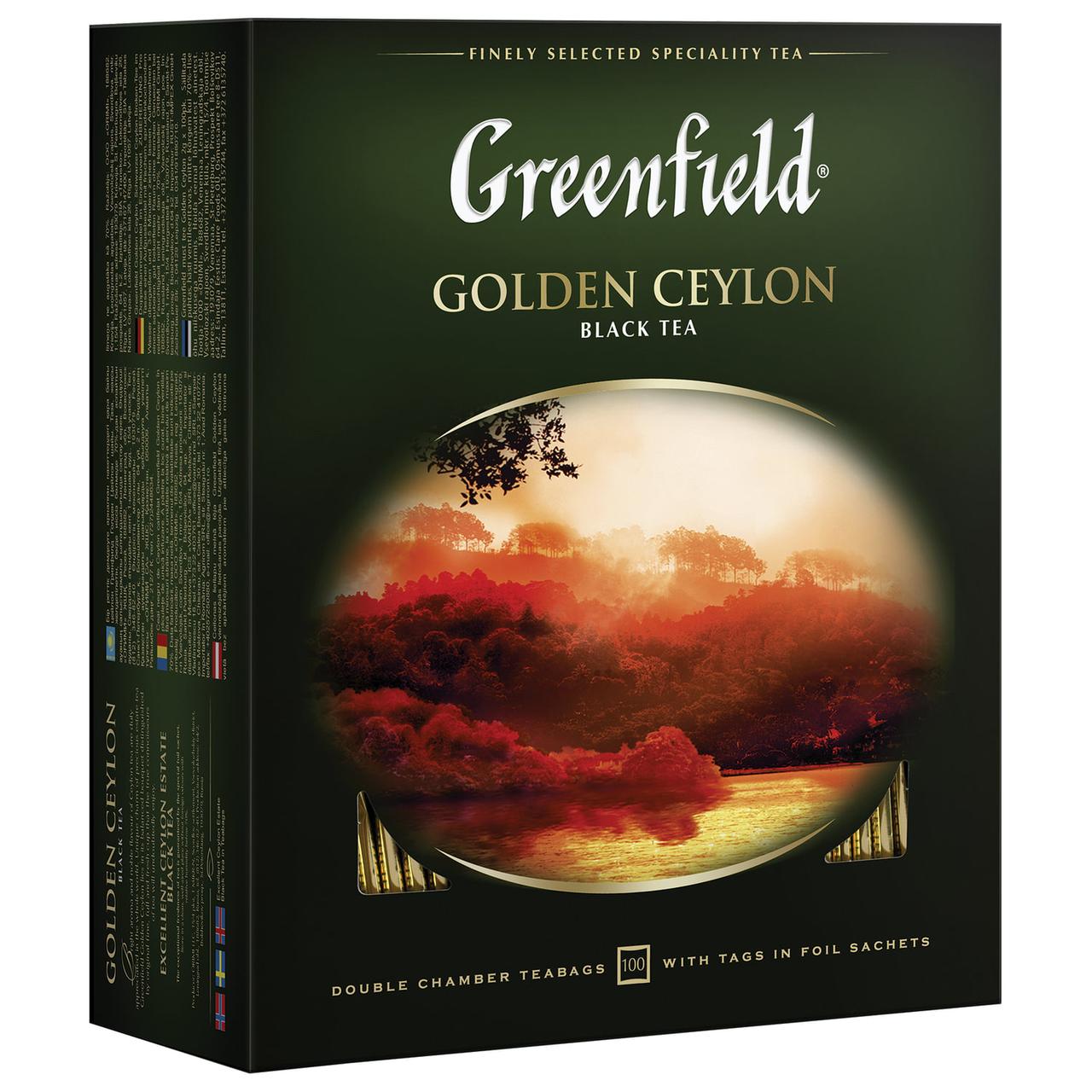 Чай Greenfield Golden Ceylon 100 пак.