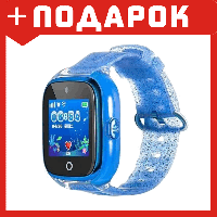 Детские часы с GPS трекером Wonlex KT01 Водонепроницаемые (Синий)
