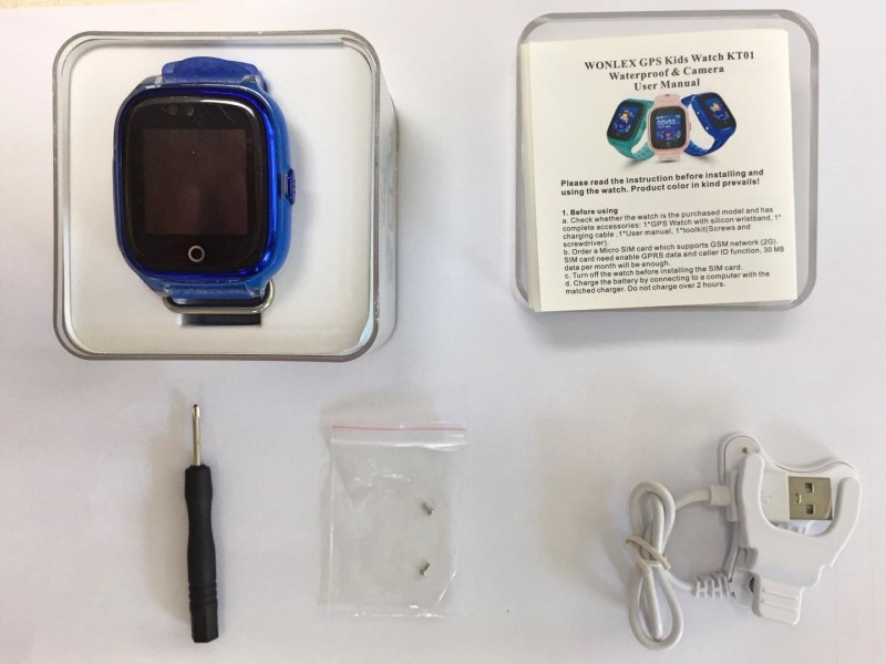 Детские часы с GPS трекером Wonlex KT01 Водонепроницаемые (Синий) - фото 8 - id-p87879938