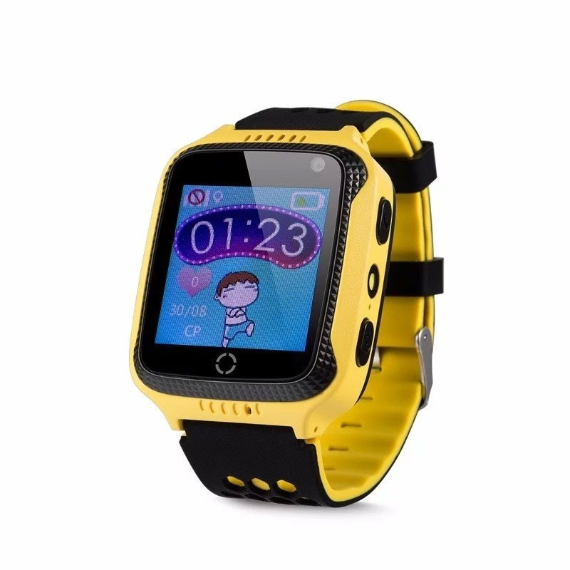 Детские часы с GPS трекером Wonlex GW500S желтый - фото 4 - id-p87716058