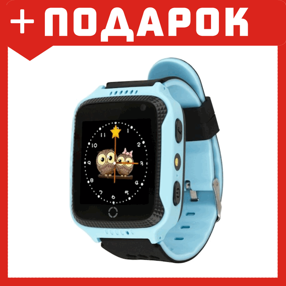 Детские часы с GPS трекером Wonlex GW500S голубой - фото 1 - id-p87716033