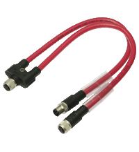 Y connection cable ICZ-3T-0,3M-PVC-CCL-V1-G, фото 2