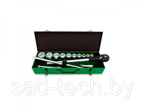 Набор головок 3/4" 22-50мм 14предм. 6гр. металл.кейс TOPTUL GCAD1405, фото 2