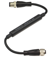 Connection cable V19-G-EMV-BK0,3M-PVC-V19-G