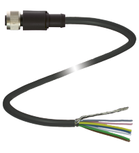 Cable socket, shielded V17-G-10M-PVC-ABG - фото 1 - id-p95199553