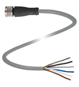 Cable socket, shielded V15-G-5M-PUR-ABG