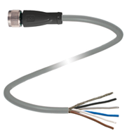 Cable socket, shielded V15-G-2M-PUR-ABG