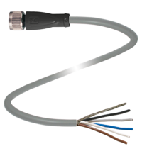Cable socket, shielded V15-G-2M-PUR-ABG, фото 2