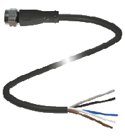 Cable socket, shielded V15-GV4A-BK3M-PUR-U5/ABG-MOBA