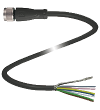 Cable socket, shielded V19-G-BK20M-PVC-U/ABG-Y279555, фото 2