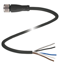 Female connector V15-G-BK10M-PUR-U
