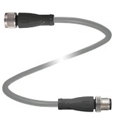 Connecting cable, shielded V19-G-2M-PUR-ABG-V19-G