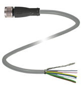 Cable socket, shielded V19-G-2M-PUR-ABG
