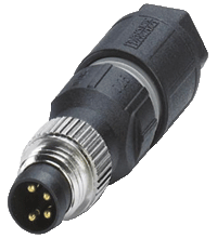 Field-attachable male connector V31S-GM-Q4