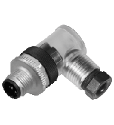 Field-attachable male connector V15S-W