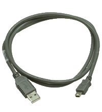 Adapter cable, USB to mini USB USB-G-1M-PVC-ABG-USBB-G, фото 2