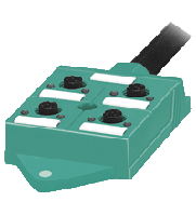 Splitter boxes V1-4A-E-5M-PUR