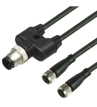 Y connection cable V3-GM-BK0,6M-PUR-U-T-V1-G, фото 2