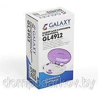 Маникюрный набор Galaxy GL 4912, 5 насадок, 2 скорости, бело-фиолетовый, фото 7