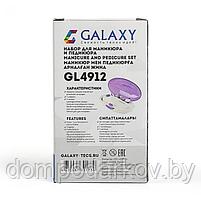 Маникюрный набор Galaxy GL 4912, 5 насадок, 2 скорости, бело-фиолетовый, фото 8