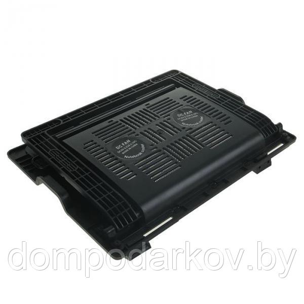 Подставка для охлаждения ноутбука с LED подсветкой, 2 кулера, провод 40 см, черная - фото 5 - id-p95200490