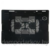 Подставка для охлаждения ноутбука с LED подсветкой, 2 кулера, провод 40 см, черная, фото 7