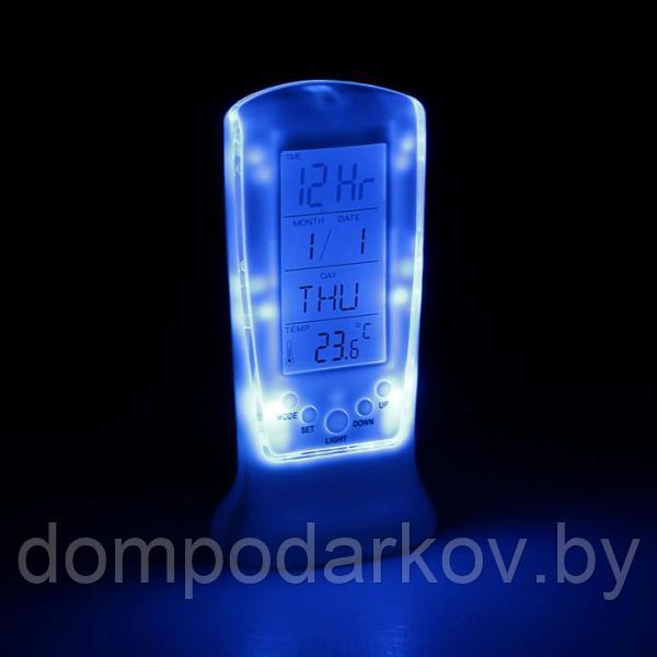 Часы-будильник LuazON LB-02 «Обелиск», дата, температура, подсветка - фото 3 - id-p95200540