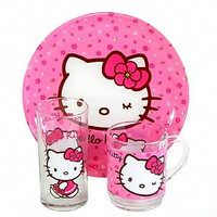 Детский набор Luminarc HELLO KITTY SWEET PINK арт.: L2132, H5483