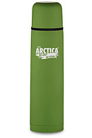 Термос Арктика с узким горлом 103-750 зеленый прорезиненный