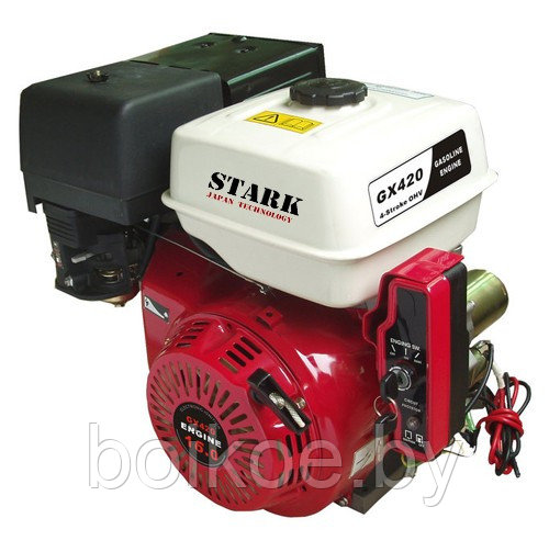 Двигатель Stark GX420 E для мотоблока (16 л.с., шпонка 25 мм, электростартер) - фото 1 - id-p95220912