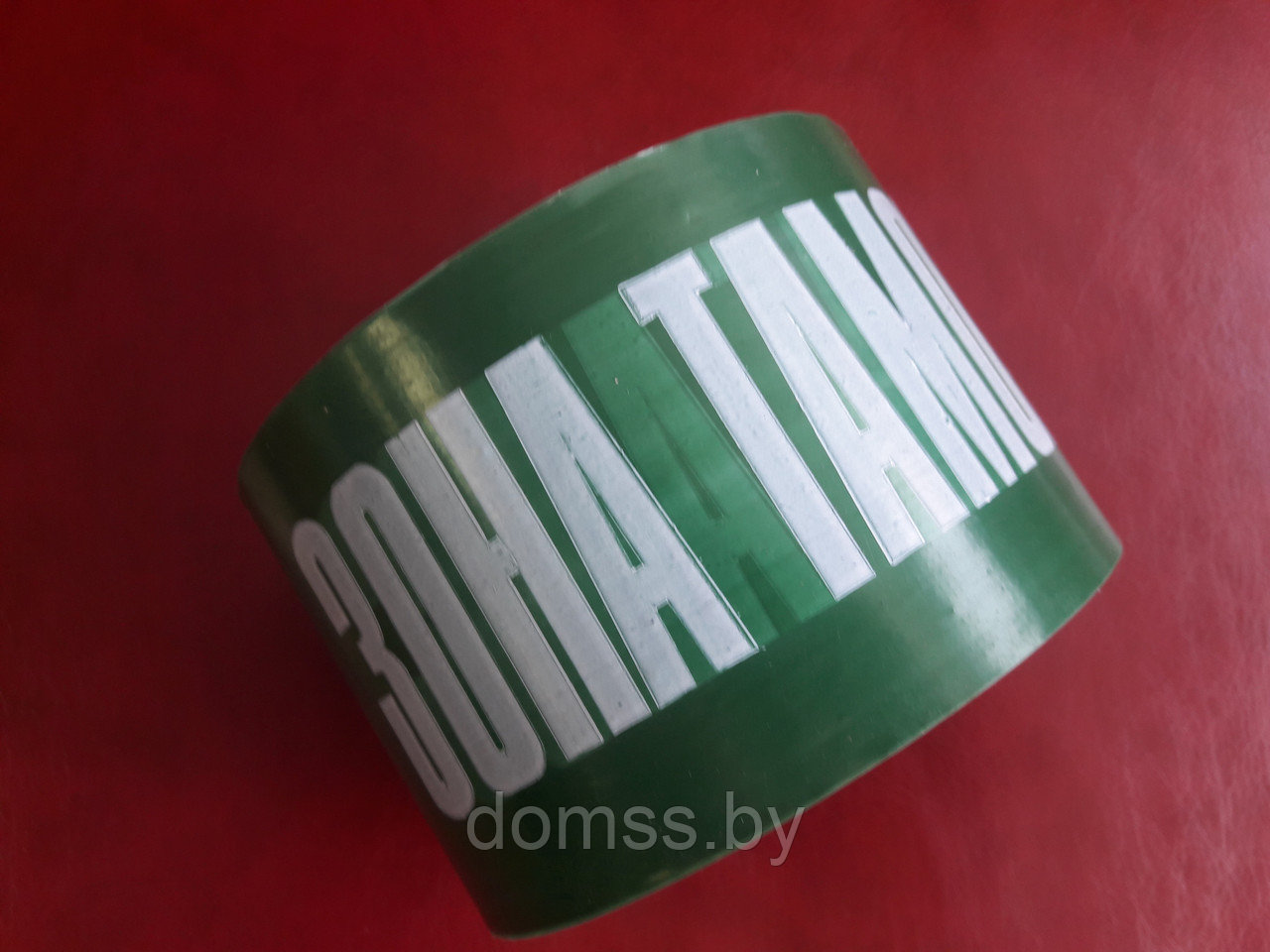 ЛЕНТА СИГНАЛЬНАЯ "Зона таможенного контроля" 100мм*200м.п., зеленый