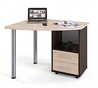 Компьютерный стол КСТ-102 Венге / Дуб беленый правый