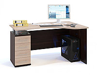Компьютерный стол КСТ-104.1 Венге / Дуб беленый левый