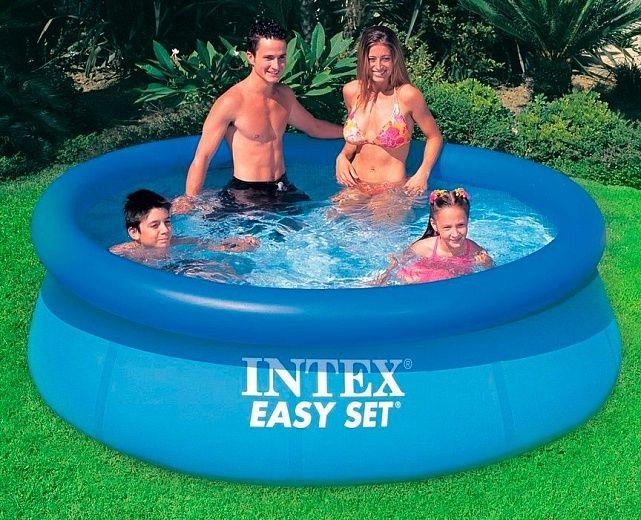 Надувной бассейн Intex Easy Set Pool Set 28143NP 396x84 см