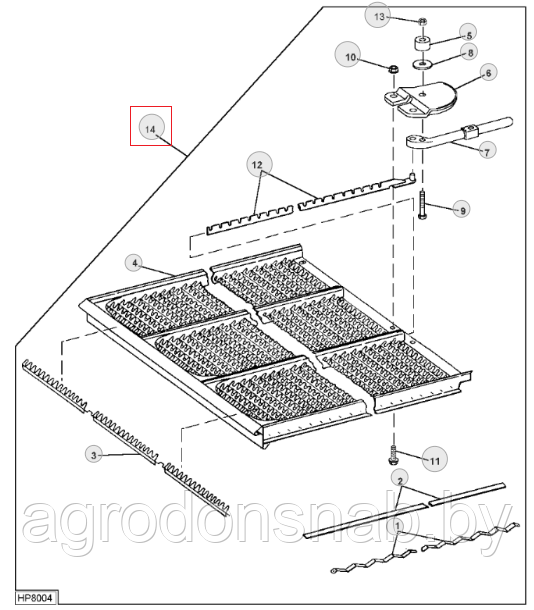 Решето нижнее AH172954 - фото 1 - id-p49213260