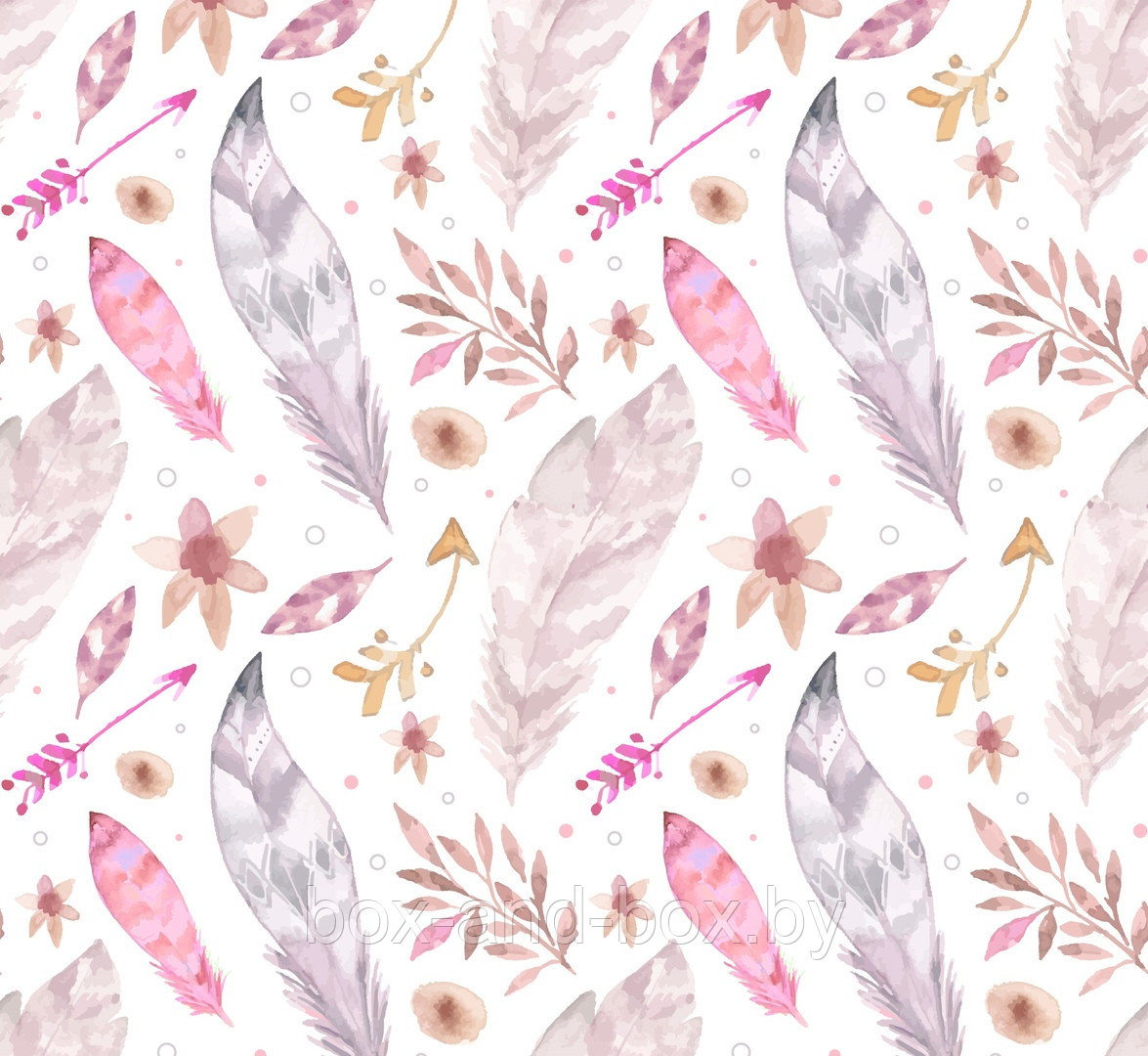 Коробка "Перья" размер 15*15*10см