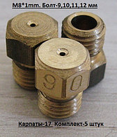 Комплект жиклёров Карпаты-17. М8*1мм