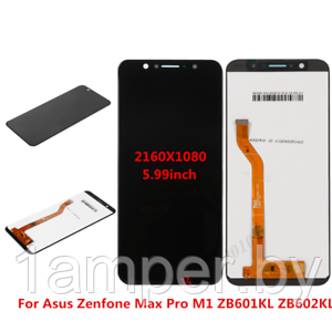 Дисплей Original для Asus Zenfone Max Pro M1/ZB601KL/ZB602KL В сборе с тачскрином. Черный - фото 1 - id-p95341607