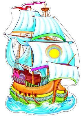 Плакат Вырубной «Корабль с парусами», ТЦ СФЕРА - фото 1 - id-p95342009