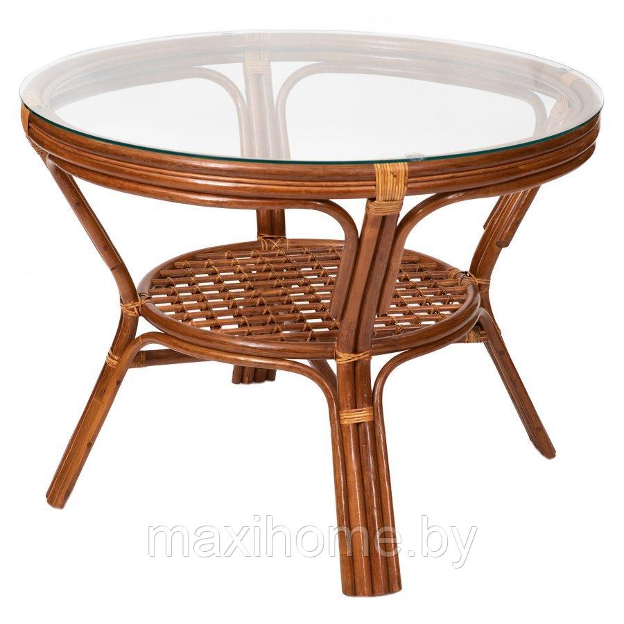 Комплект обеденный стол + 2 кресла Коньяк - фото 3 - id-p95164943