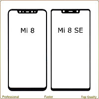 Стекло экрана Xiaomi Mi8 SE Черное