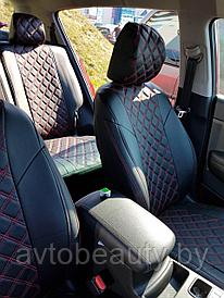 Чехлы для Volkswagen Golf 4 (97-03) РОМБИК (Экокожа)