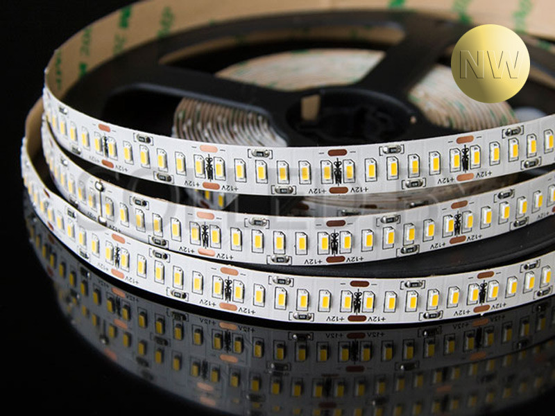 Светодиодная лента SMD 3014 240LED 24W 12V IP20(33) белый нейтральный