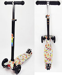 ДЕТСКИЙ САМОКАТ SCOOTER MAXI  PRINT ВЕСЕЛЫЕ РОМАШКИ  MG03B-01