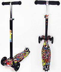 ДЕТСКИЙ САМОКАТ SCOOTER MAXI  PRINT ГРАФИКА  MG03B-03