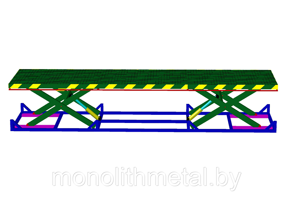 Подъемник ножничный гидравлический по индивидуальному заказу - фото 1 - id-p94326541