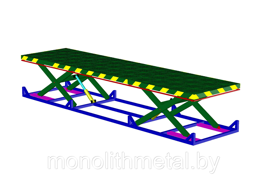Подъемник ножничный гидравлический по индивидуальному заказу - фото 2 - id-p94326541