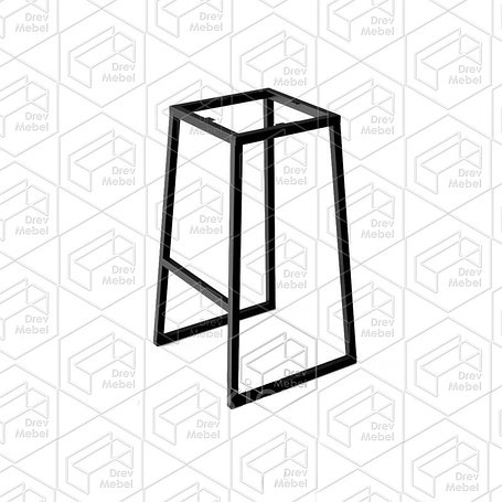 Каркас барного табурета из металла Лофт Loft. Мебельный каркас №12, фото 2