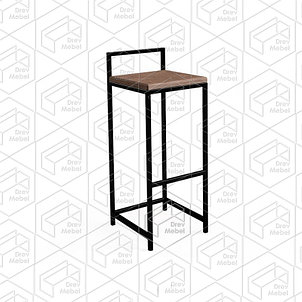 Каркас барного табурета из металла Лофт Loft. Мебельный каркас №7, фото 2